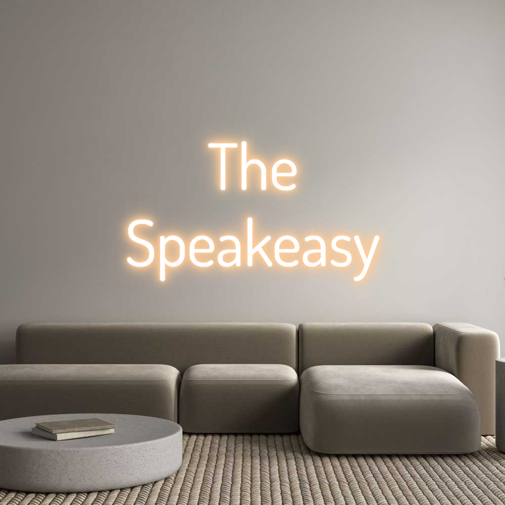 Custom Neon Text - The
Speakeasy