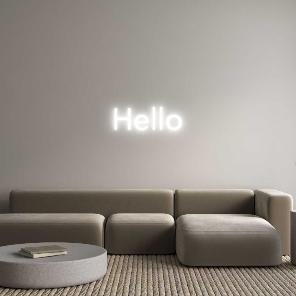 Custom Neon Text - Hello