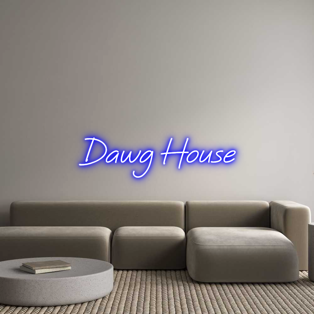 Custom Neon Text - Dawg House
