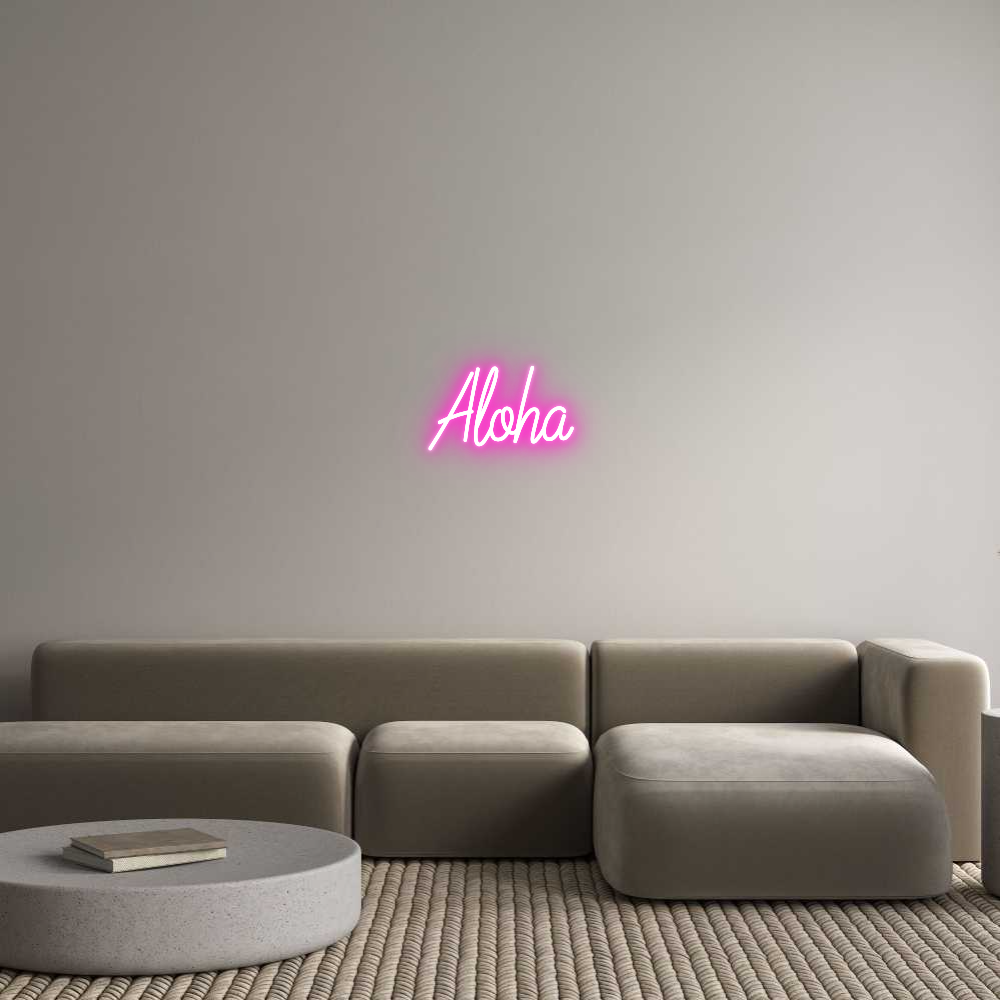 Custom Neon Text - Aloha