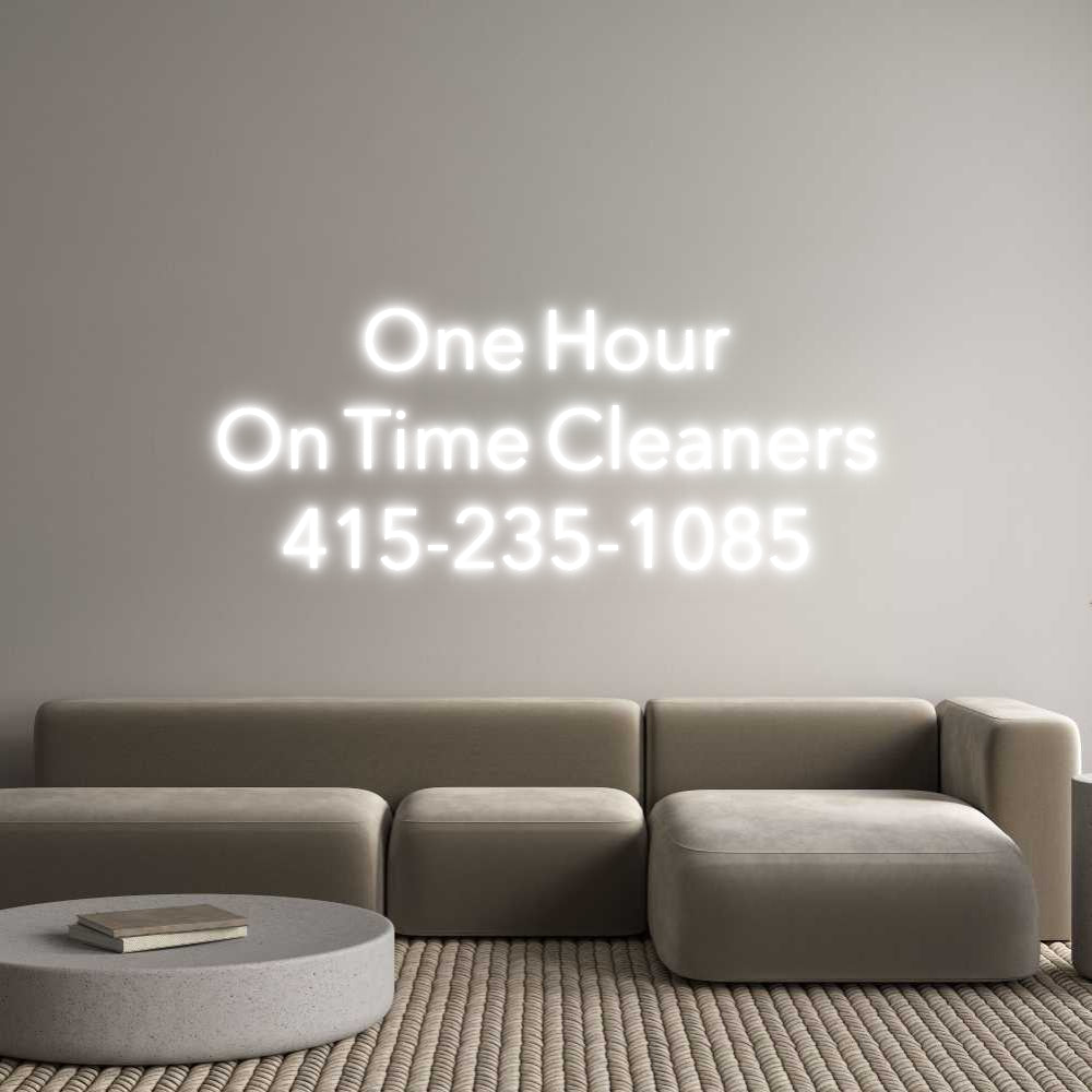 Custom Neon Text - One Hour
On ...