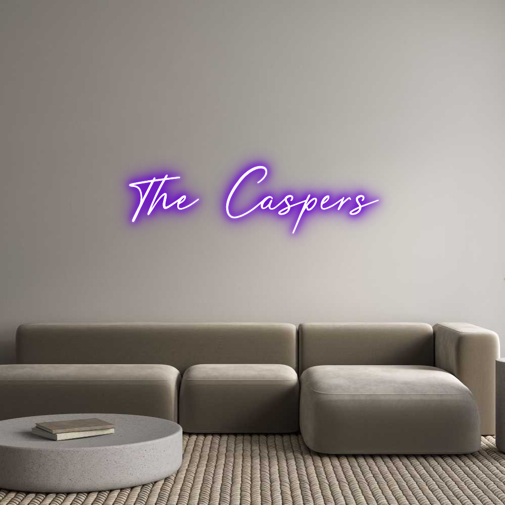 Custom Neon Text - The Caspers