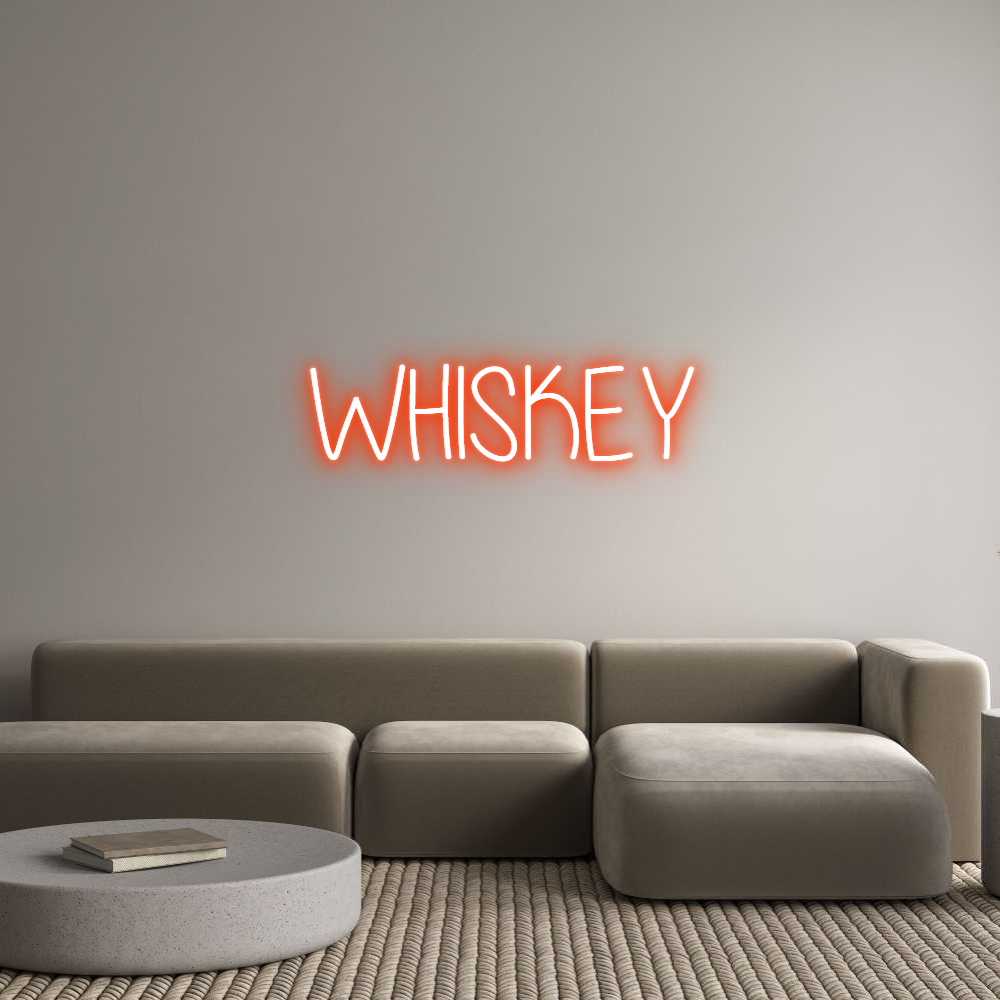 Custom Neon Text - WHISKEY