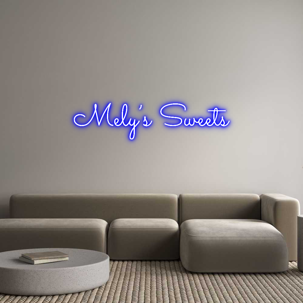 Custom Neon Text - Mely’s Sweets
