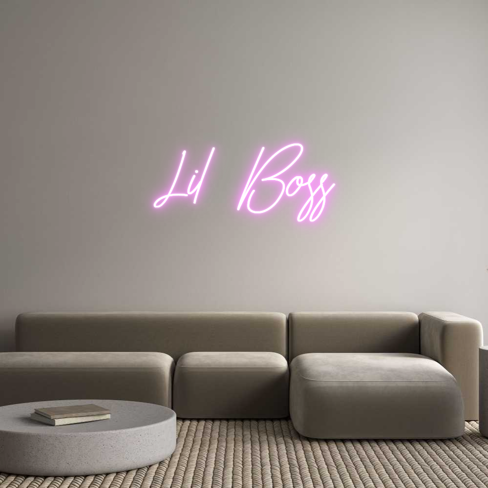 Custom Neon Text - Lil Boss