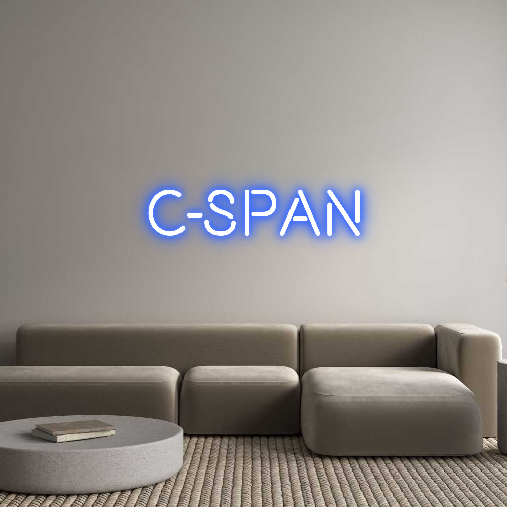 Custom Neon Text - C-span