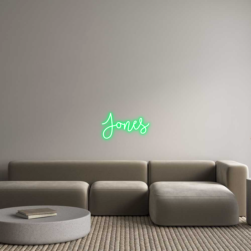 Custom Neon Text - Jones