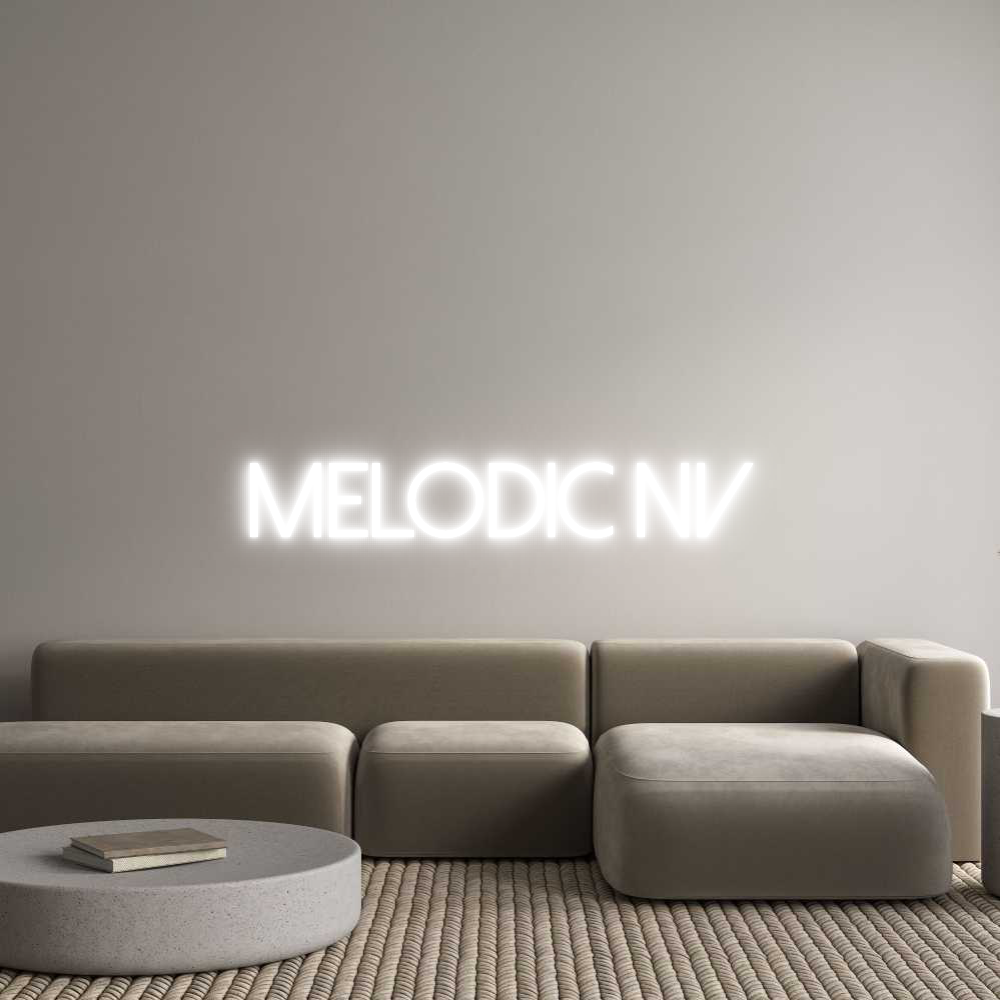 Custom Neon Text - Melodic NV
