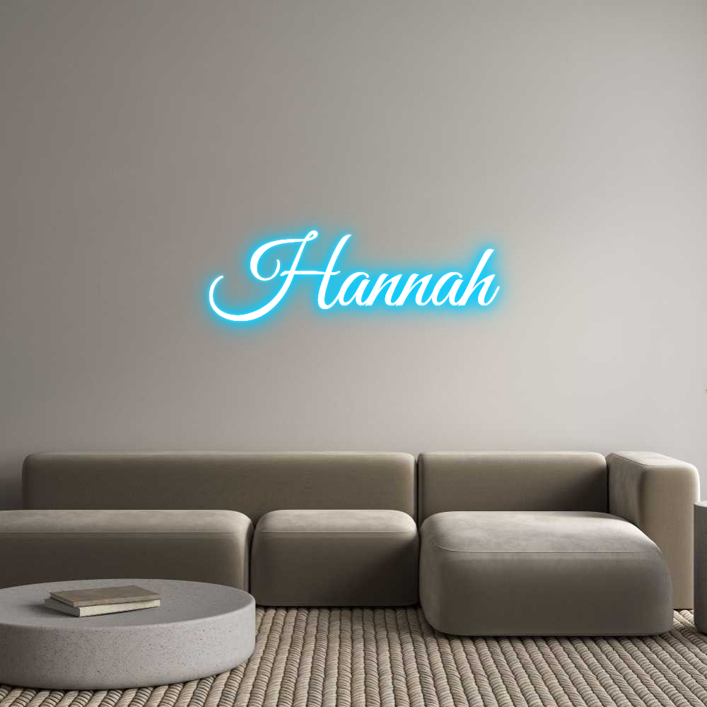 Custom Neon Text - Hannah