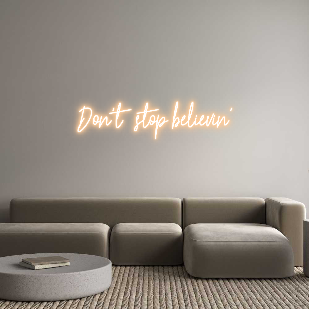 Custom Neon Text - Don't stop be...