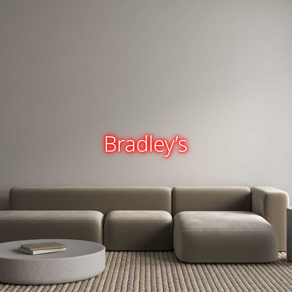 Custom Neon Text - Bradley’s