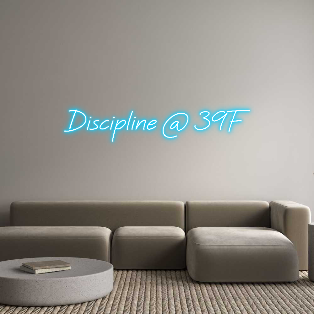 Custom Neon Text - Discipline @ ...