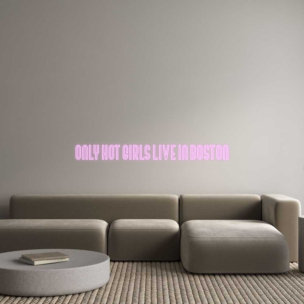 Custom Neon Text - Only hot girl...