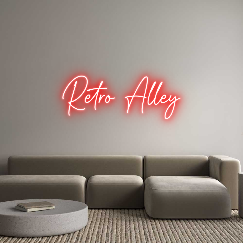 Custom Neon Text - Retro Alley