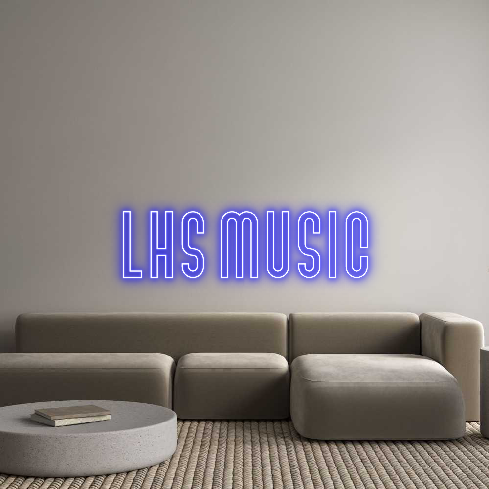 Custom Neon Text - LHS Music