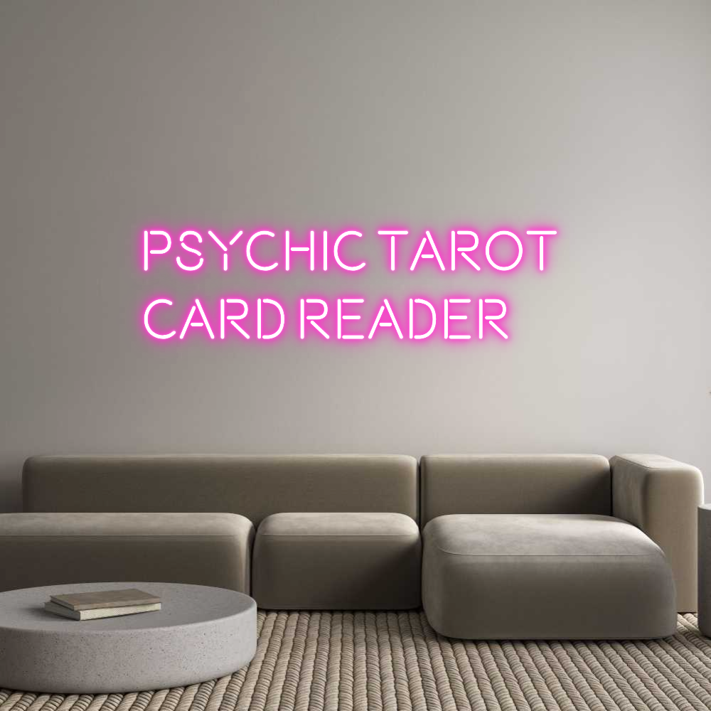 Custom Neon Text - Psychic tarot...