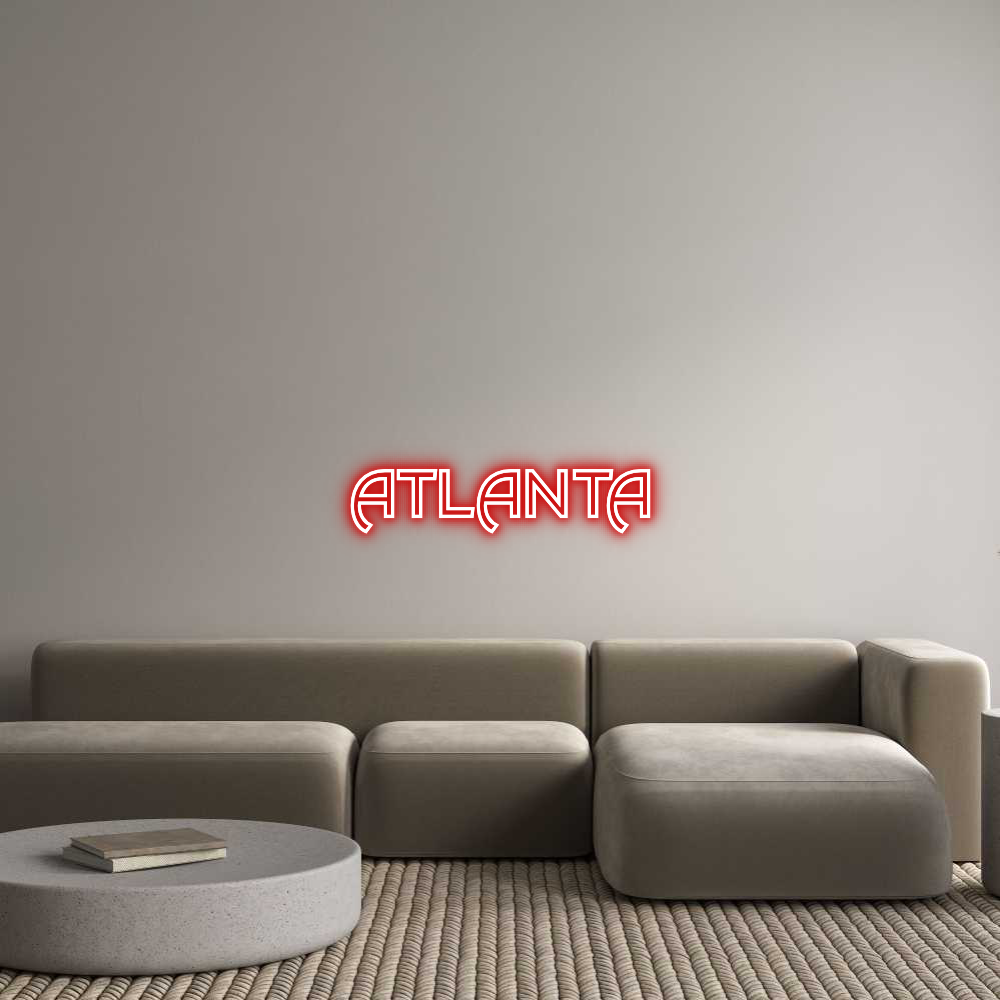 Custom Neon Text - ATLANTA