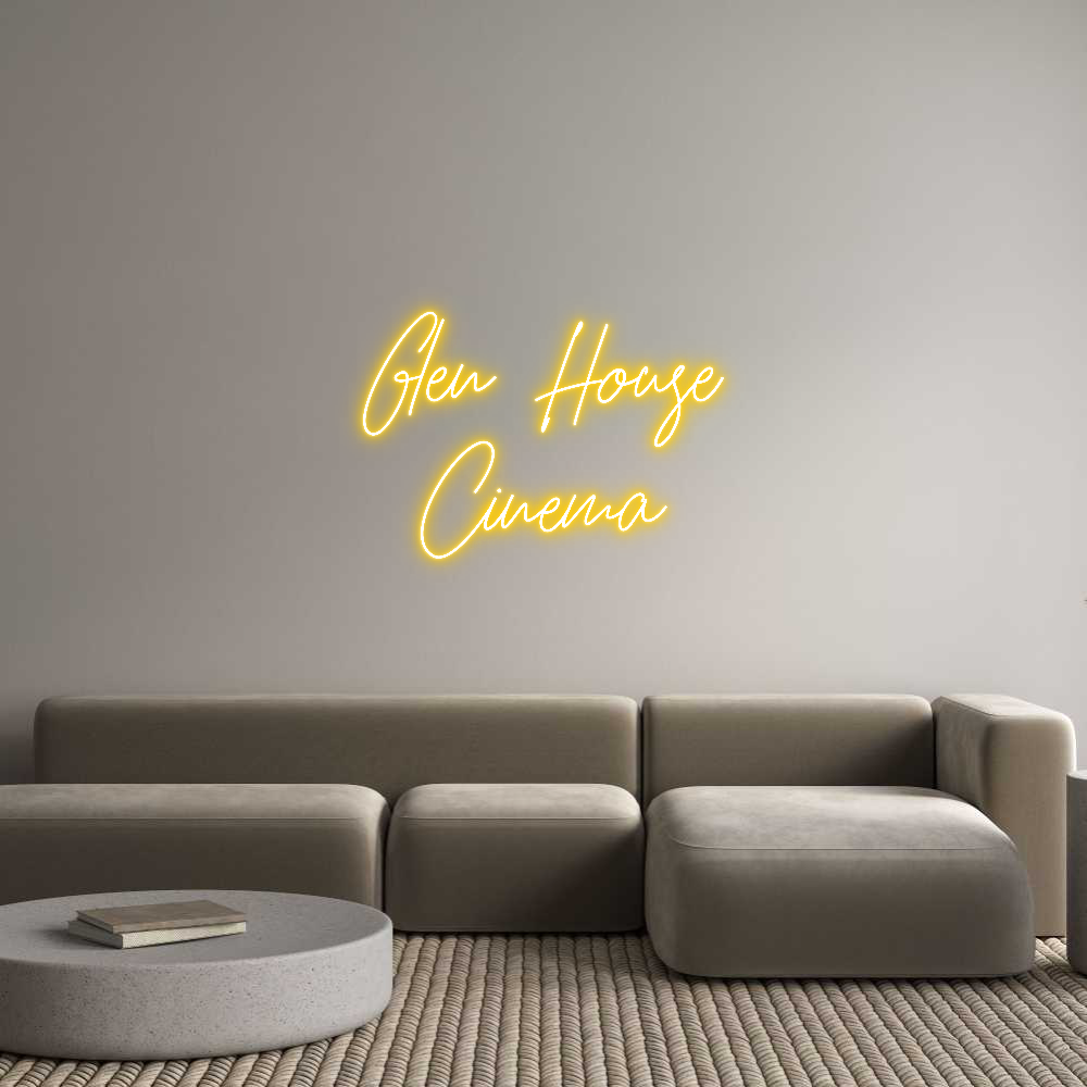 Custom Neon Text - Glen House
C...