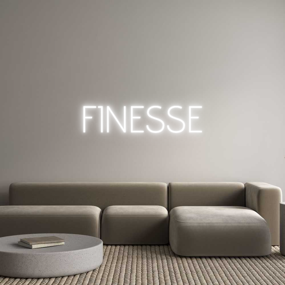 Custom Neon Text - FINESSE