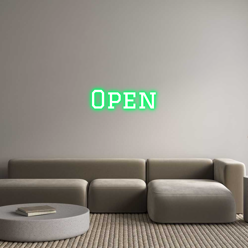 Custom Neon Text - Open