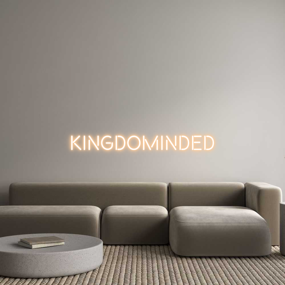 Custom Neon Text - KingdoMinded