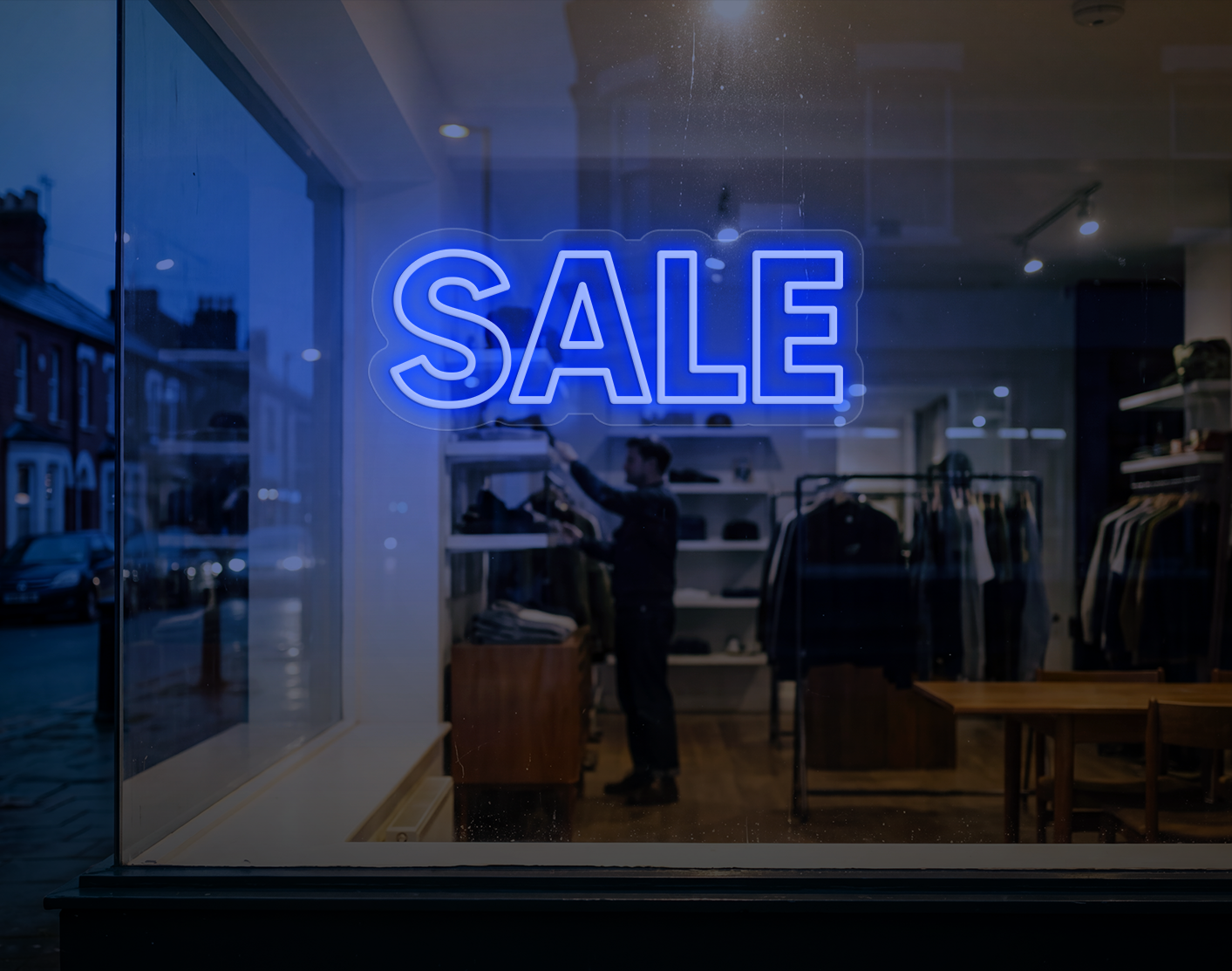 Sale LED Neon Sign - Baby Blue