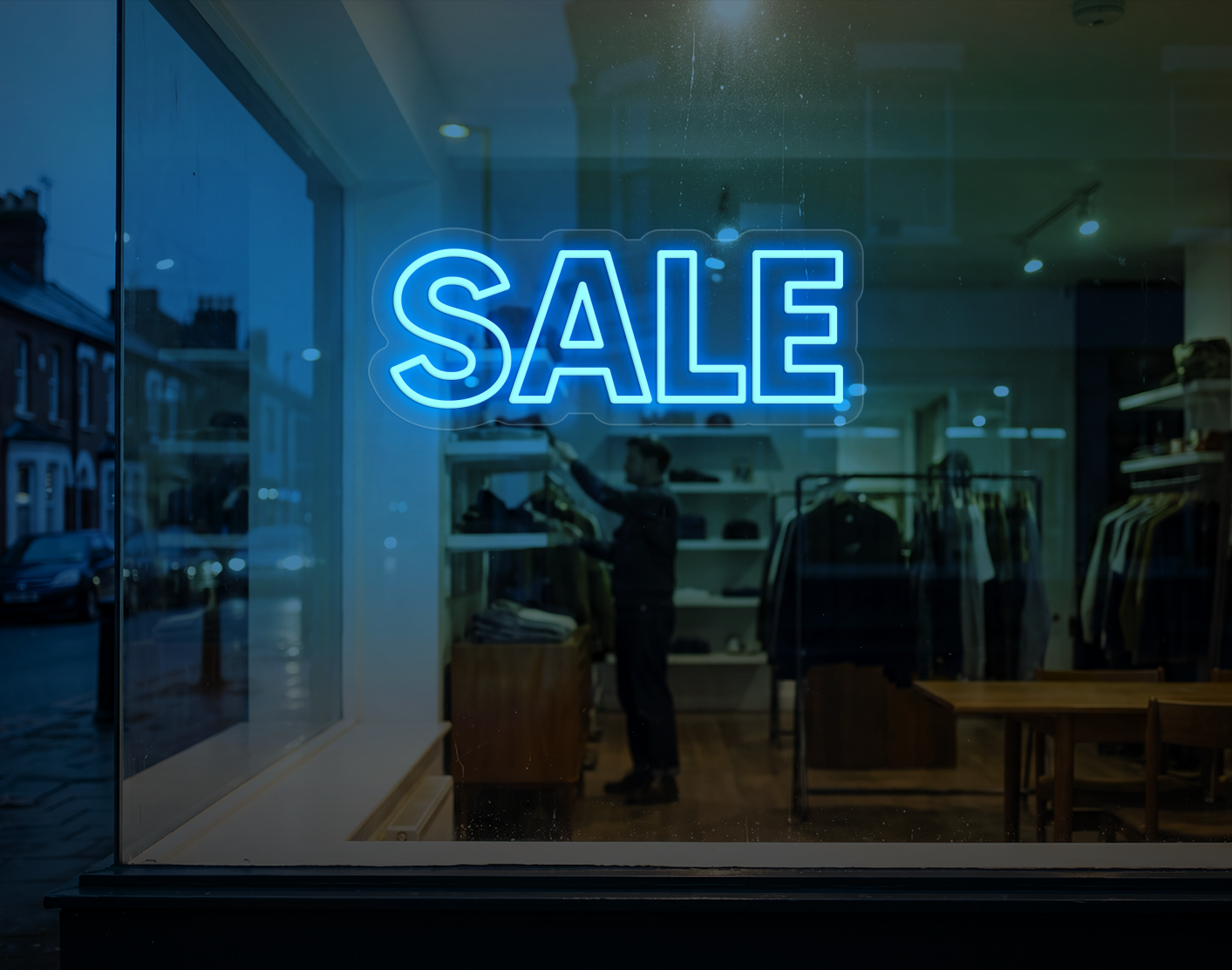 Sale LED Neon Sign - Light Blue