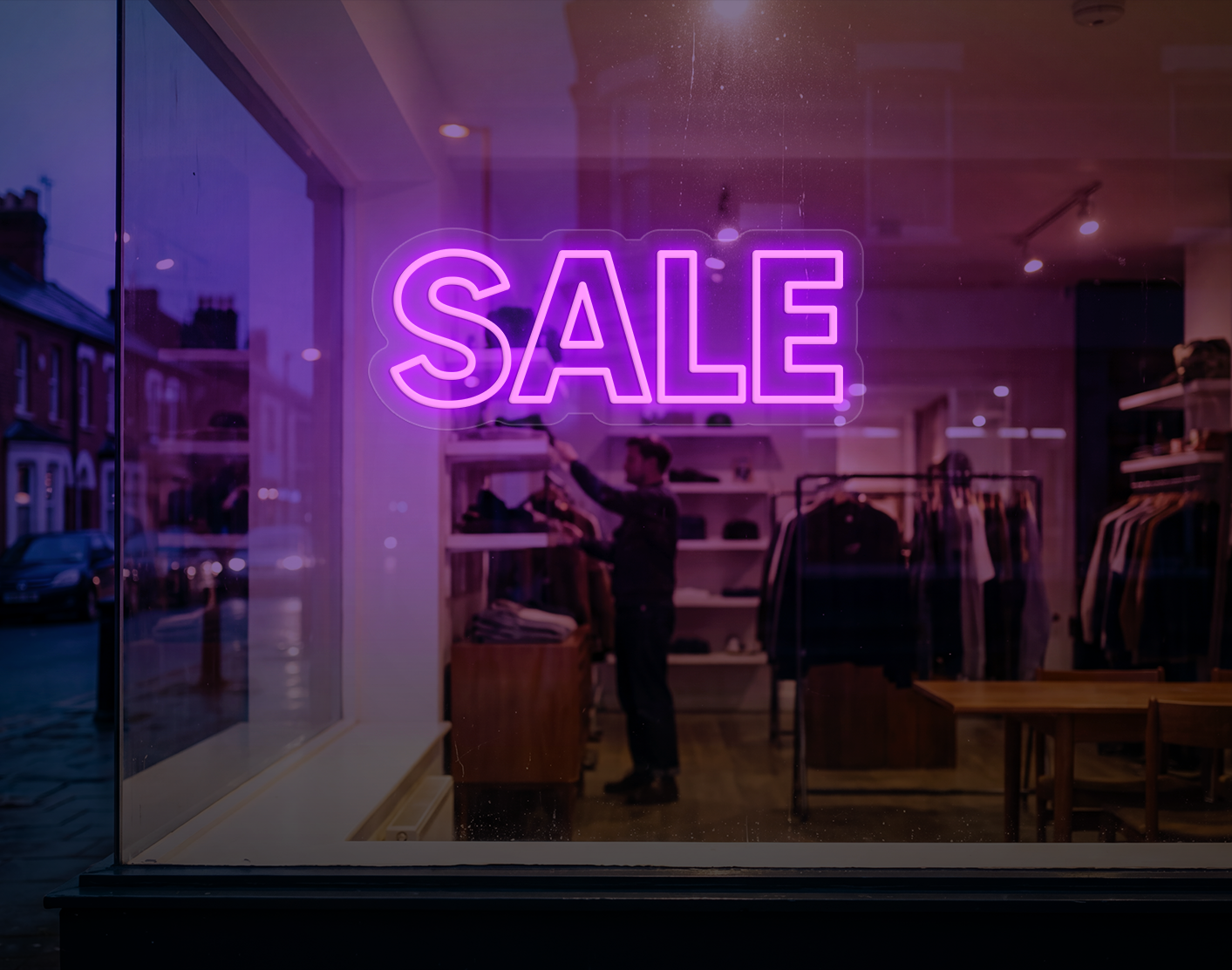 Sale LED Neon Sign - Lilac Purple