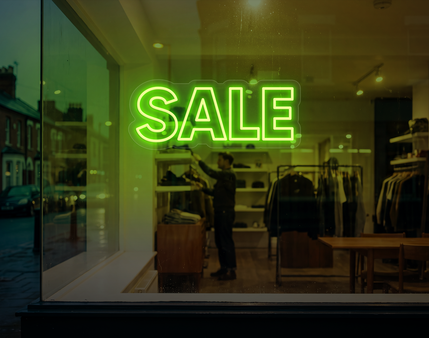 Sale LED Neon Sign - Lime