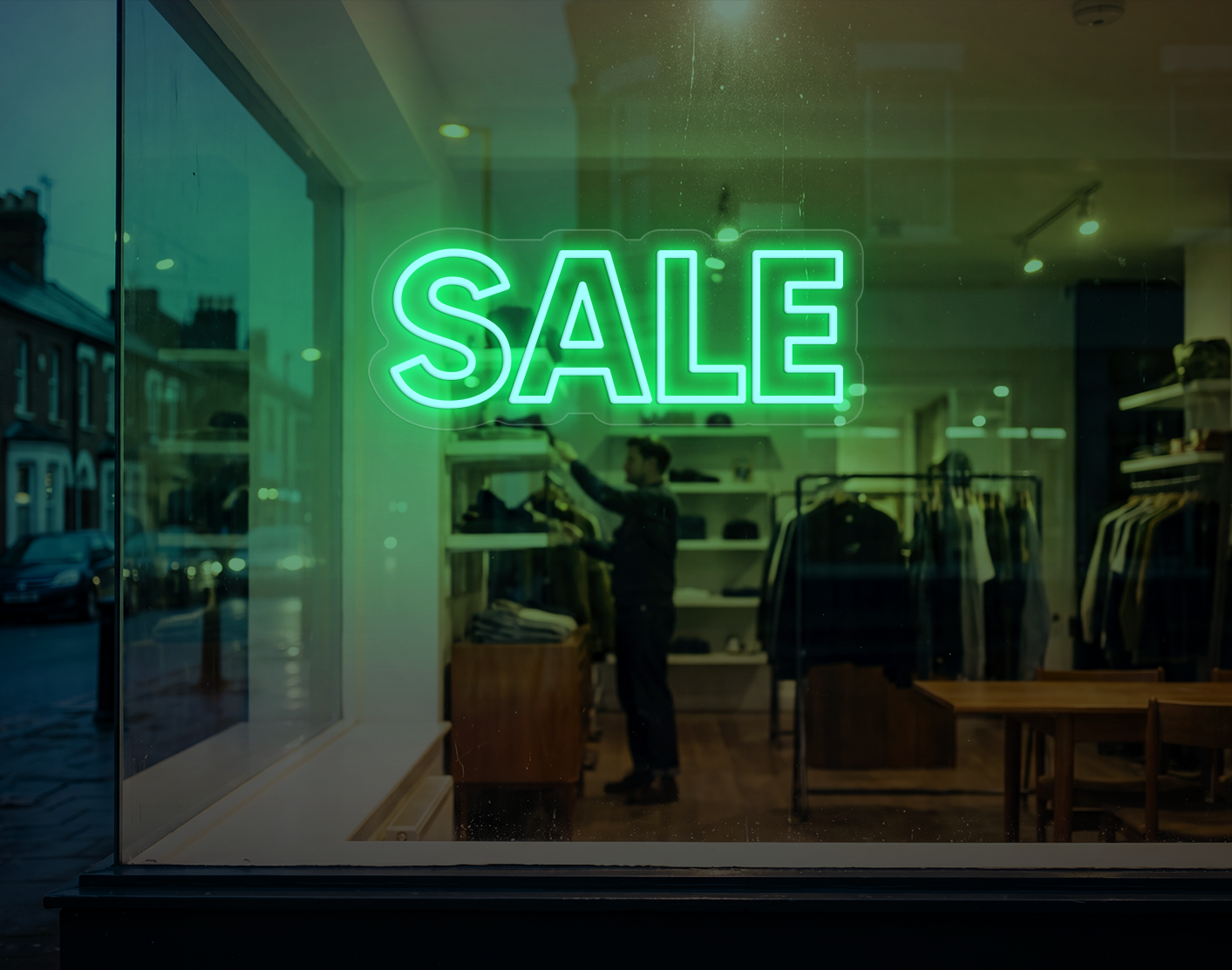 Sale LED Neon Sign - Mint Green