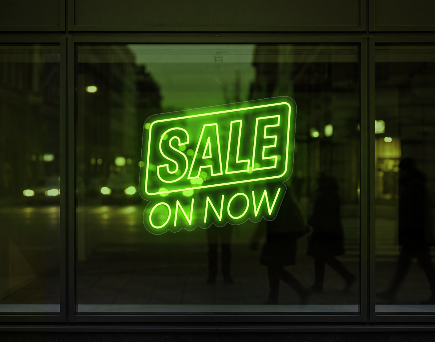Sale On Now LED Neon Sign - Lime