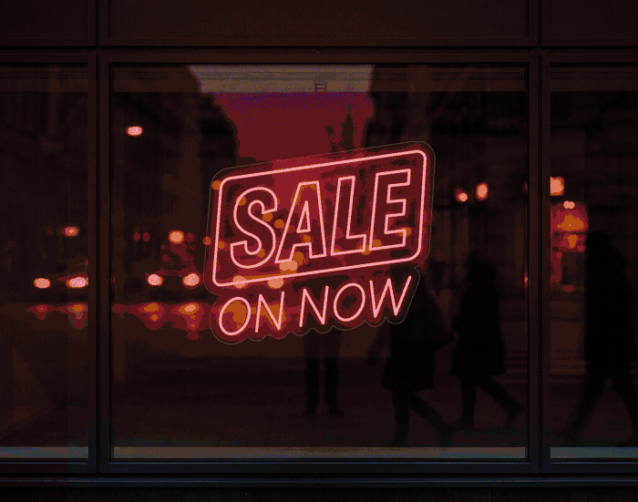 Sale On Now LED Neon Sign - Full Colour Spectrum