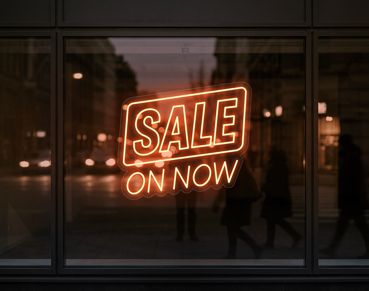 Sale On Now LED Neon Sign - Peach Orange