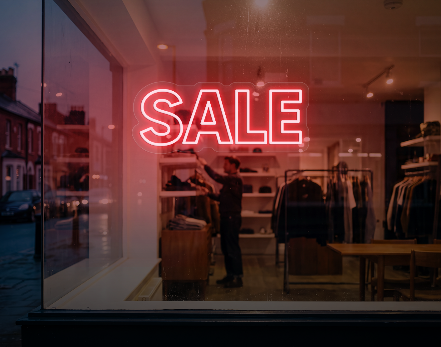 Sale LED Neon Sign - Petal Pink