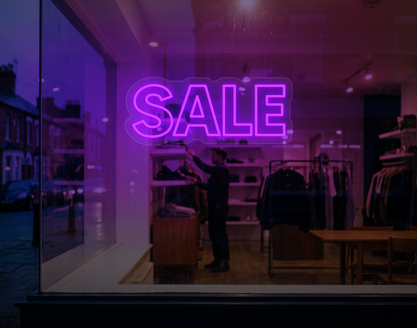 Sale LED Neon Sign - Purple