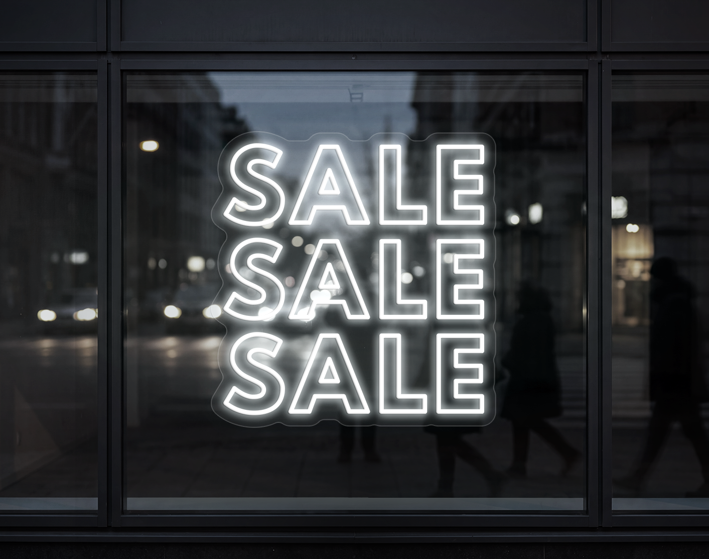 Sale Sale Sale LED Neon Sign - White