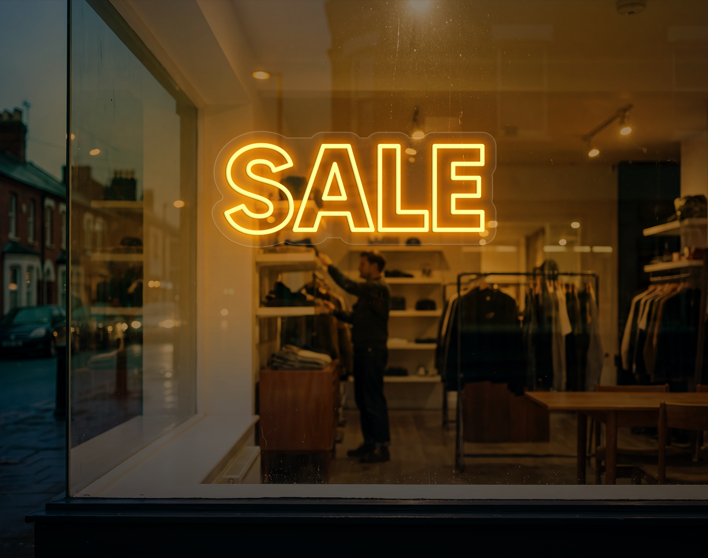 Sale LED Neon Sign - Sunset Yellow
