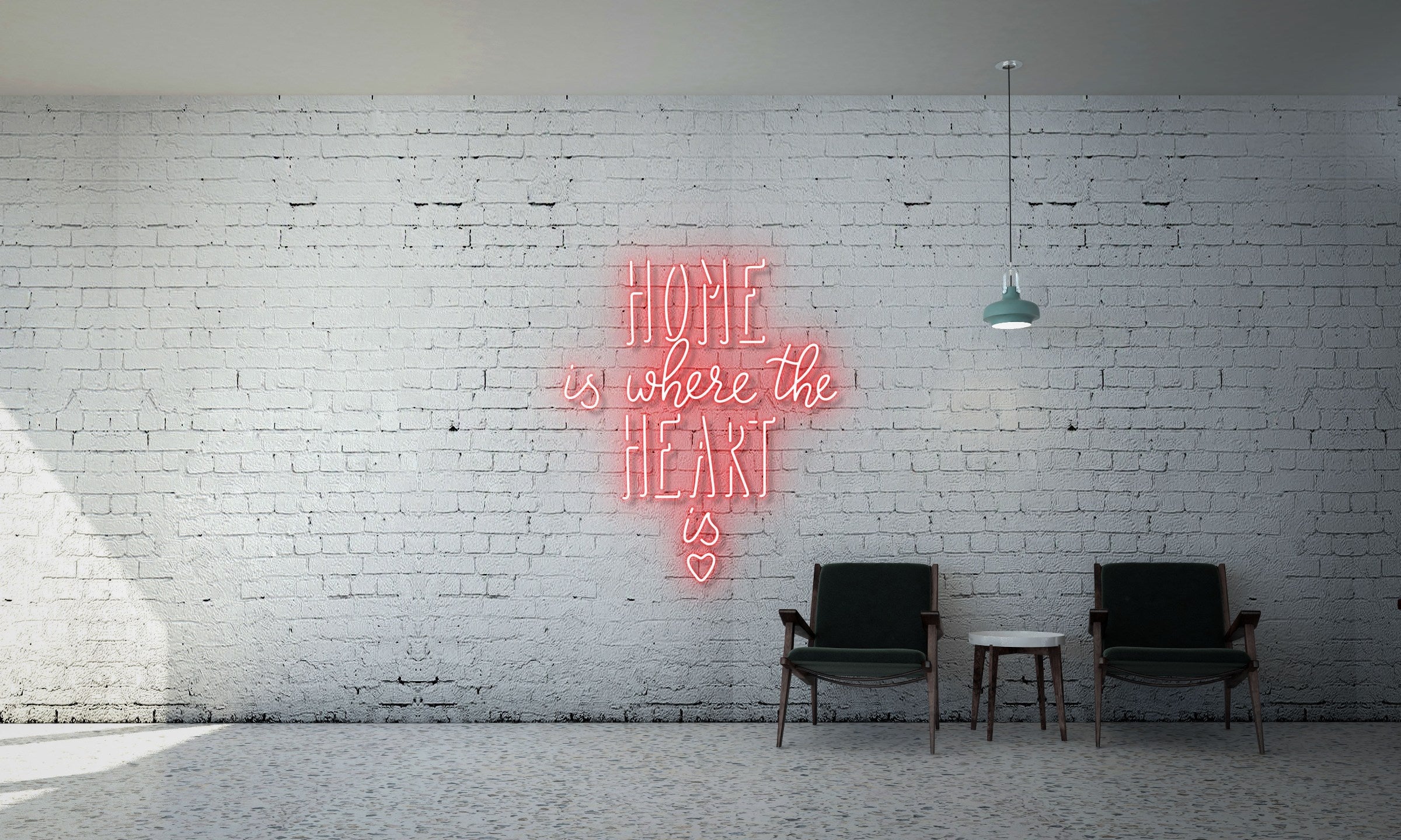 Home is where the heart is (with heart logo)!