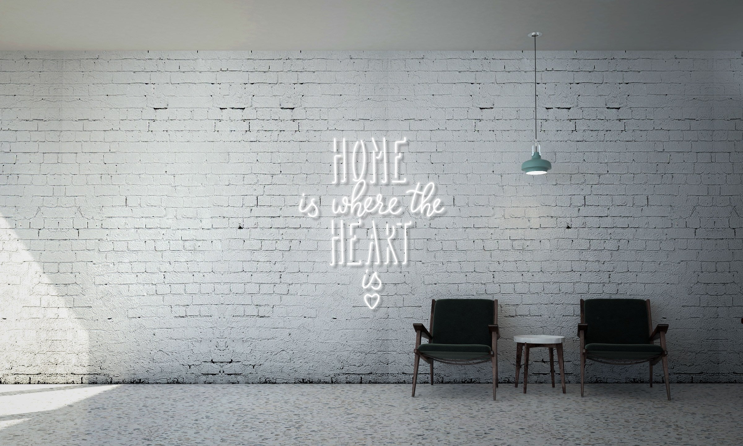 Home is where the heart is (with heart logo)!