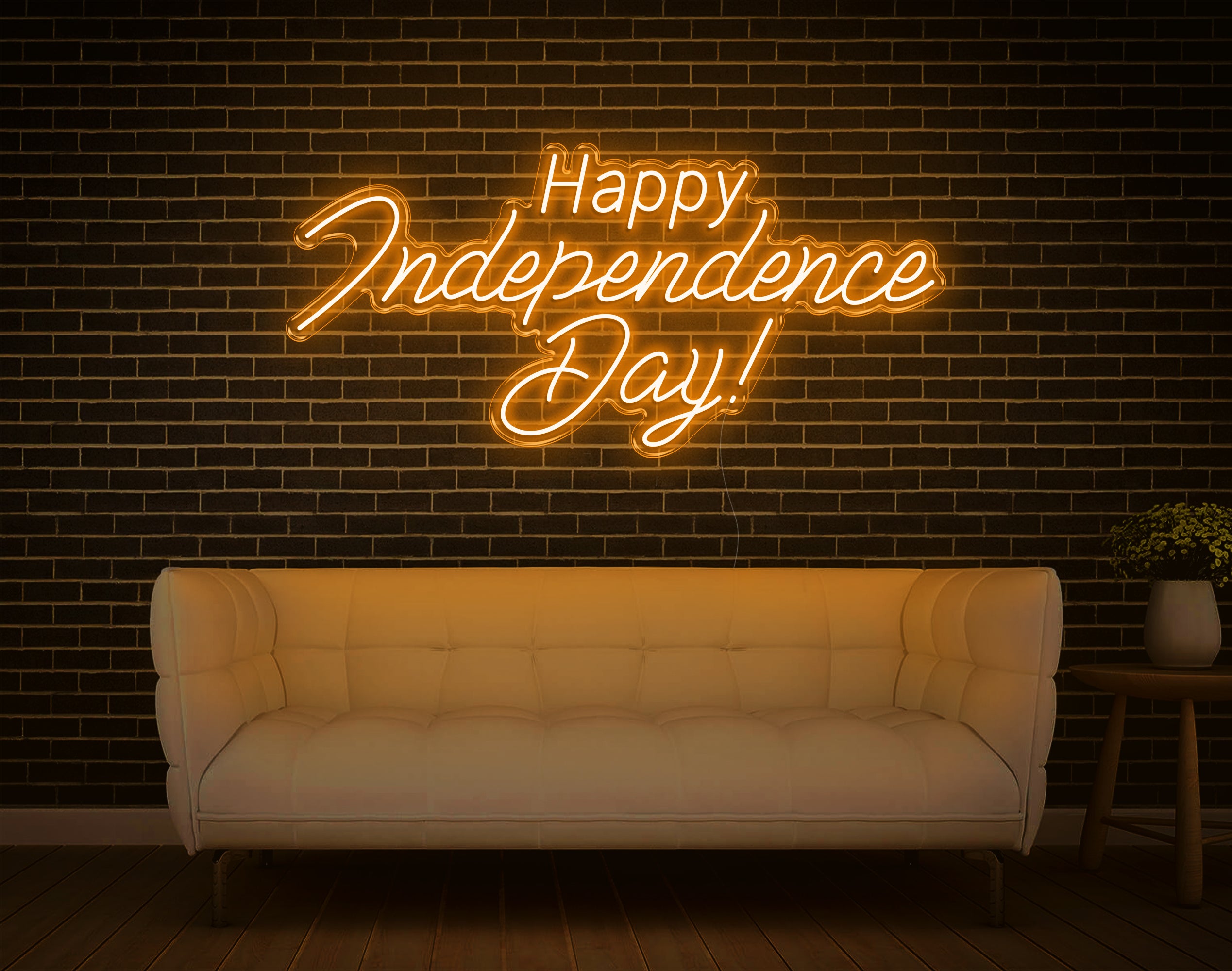 Happy Independence Day LED Neon Sign!