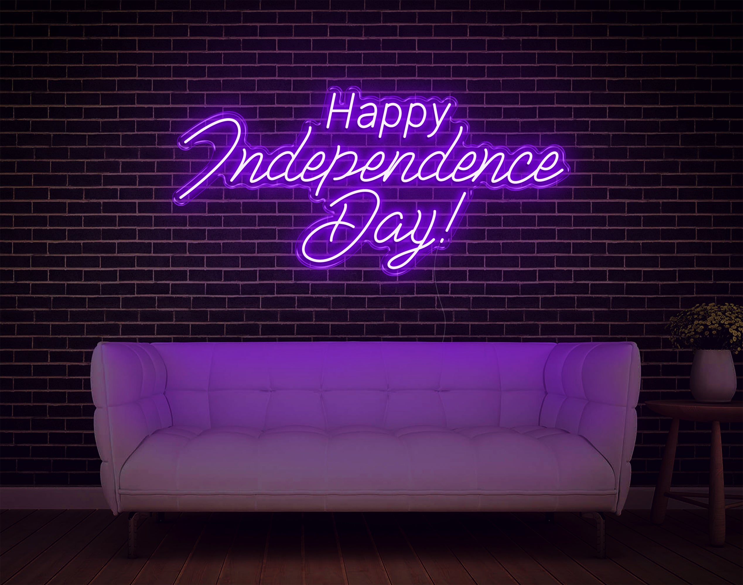 Happy Independence Day LED Neon Sign!