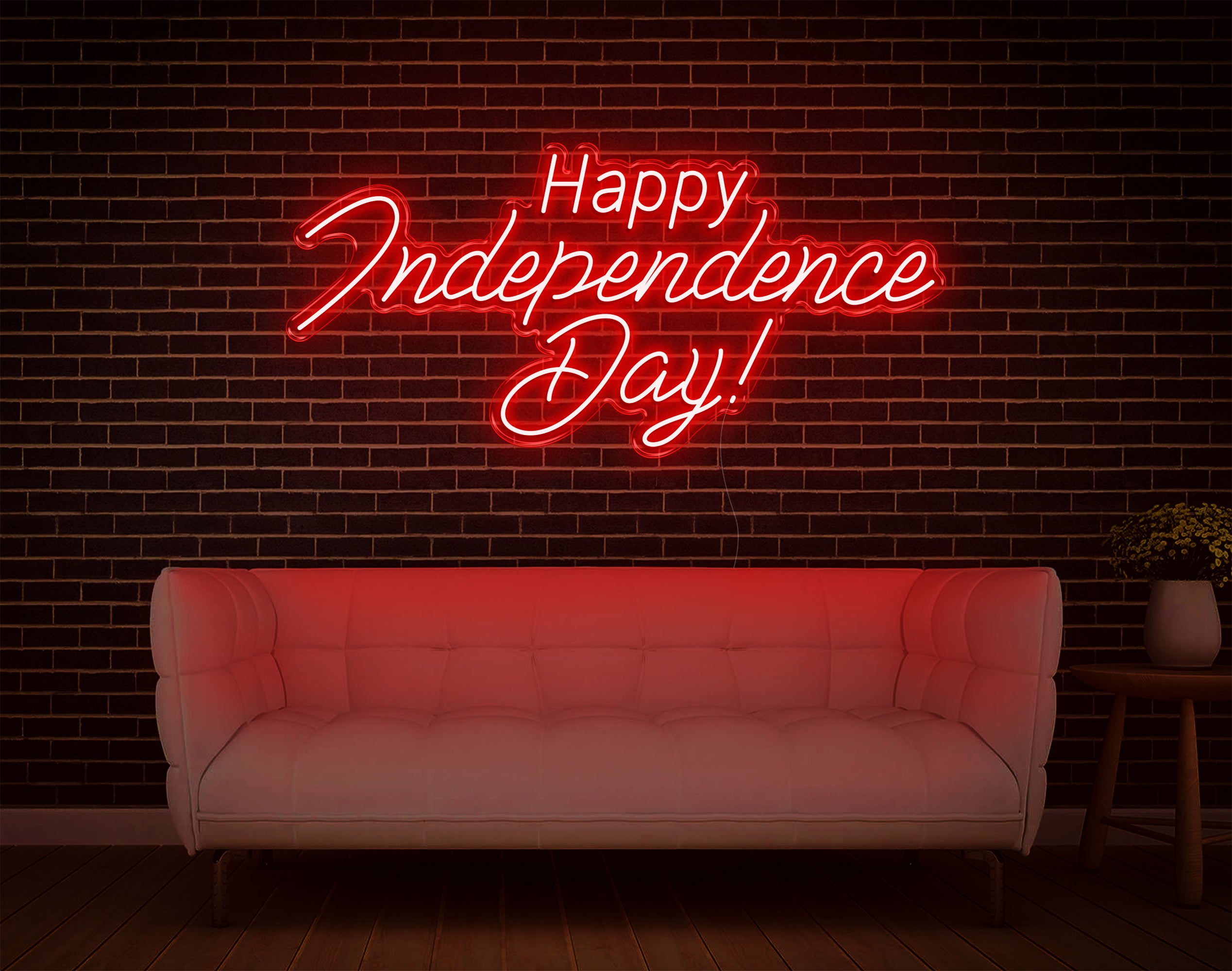 Happy Independence Day LED Neon Sign!