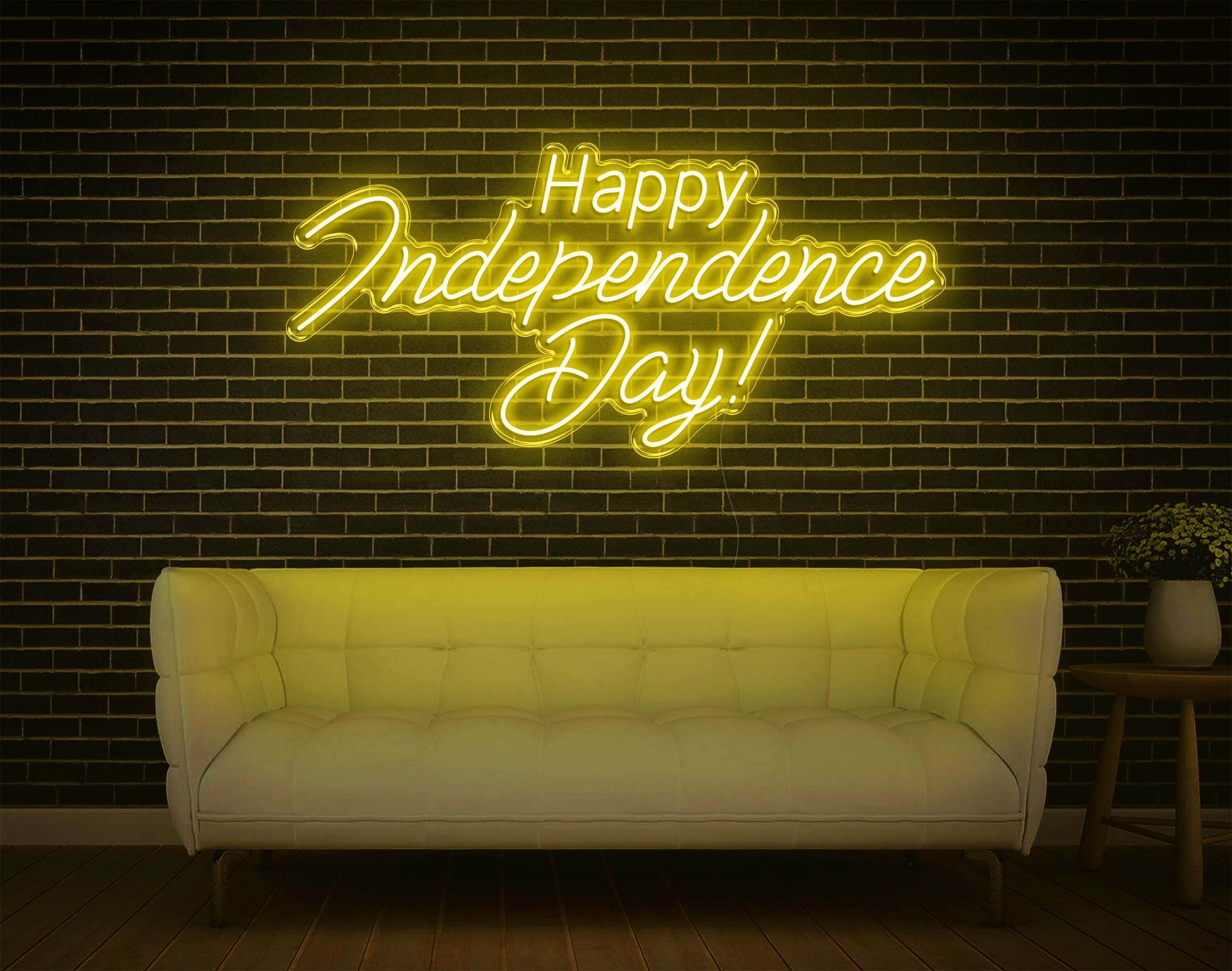 Happy Independence Day LED Neon Sign!