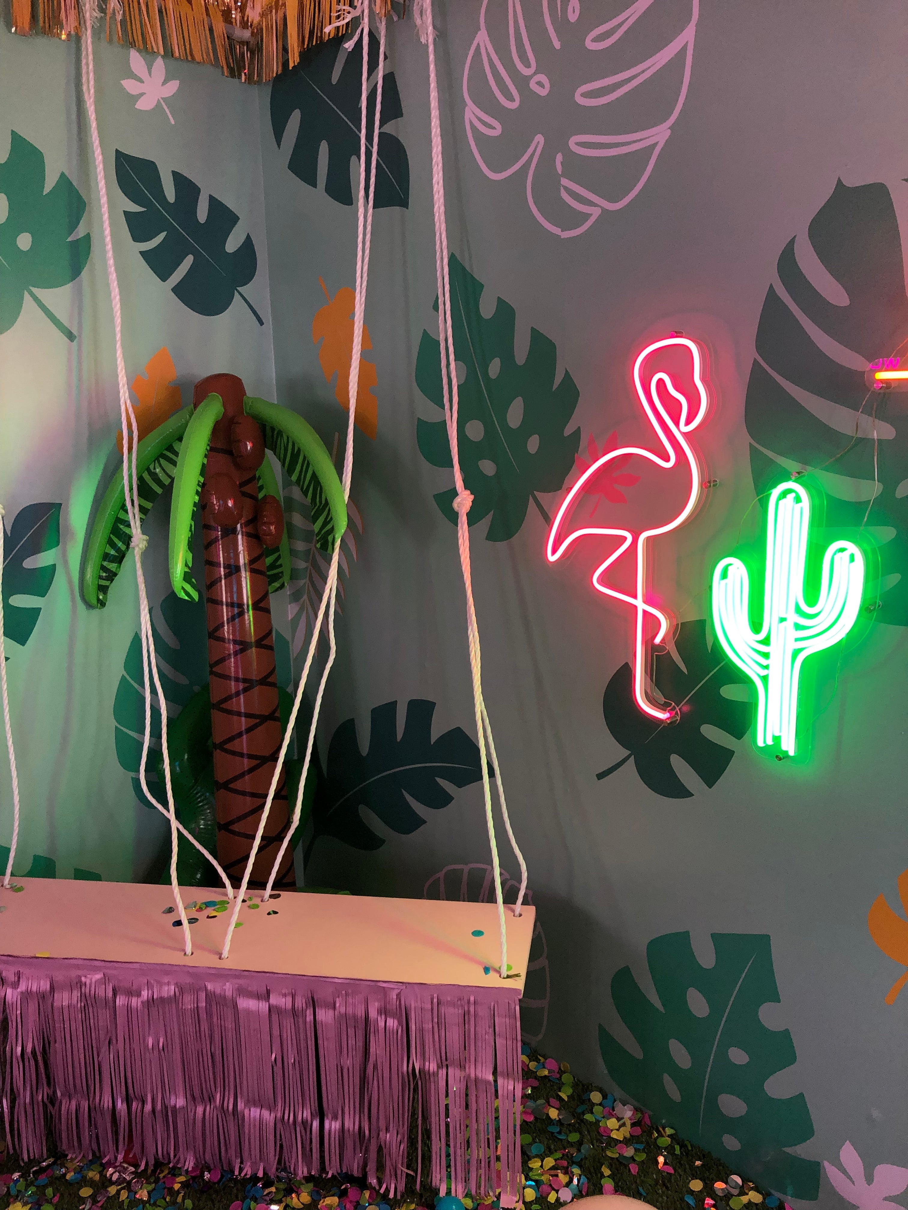 Flamingo pink LED neon sign!