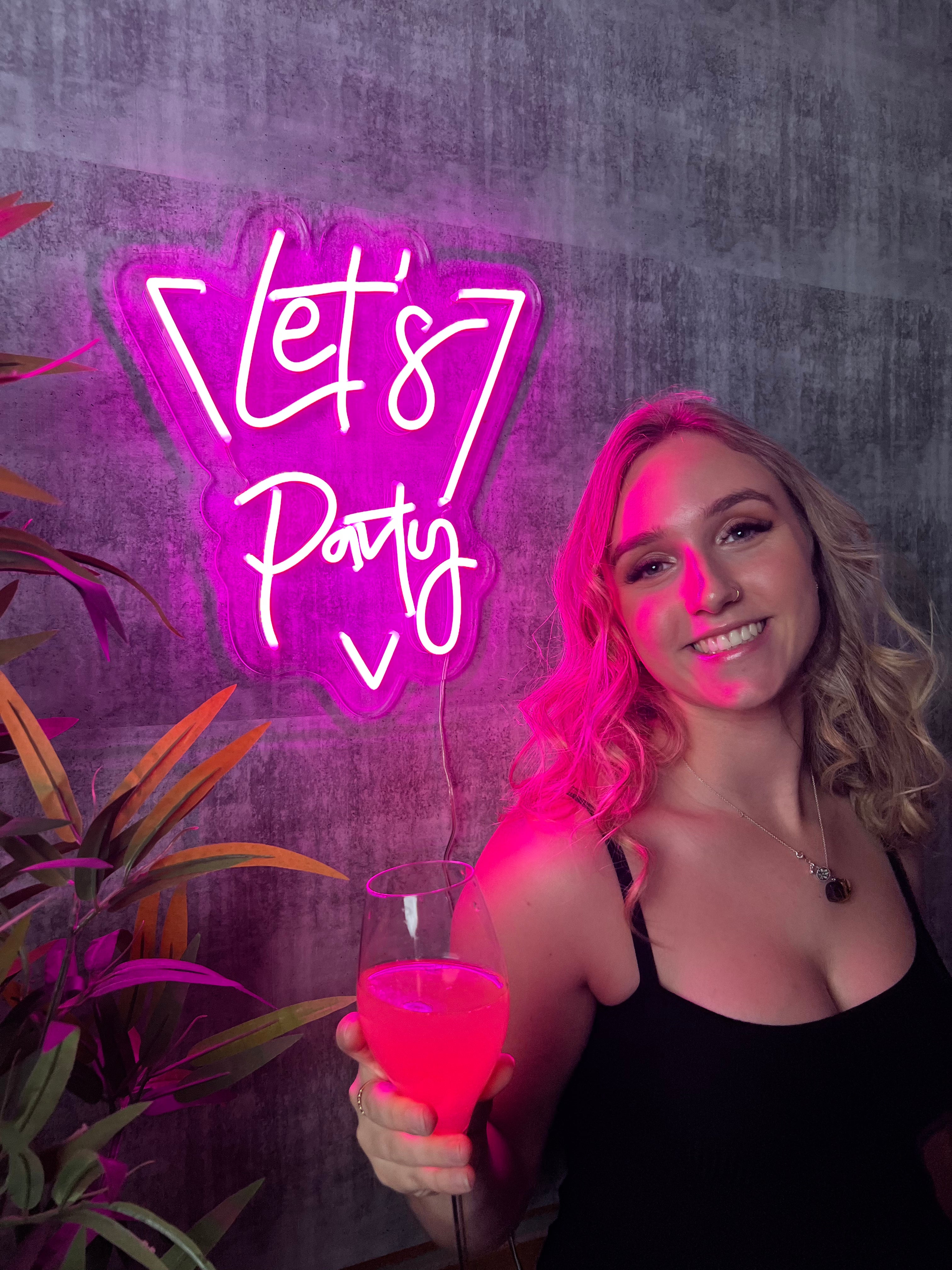 MINI Let's Party LED Neon Sign!
