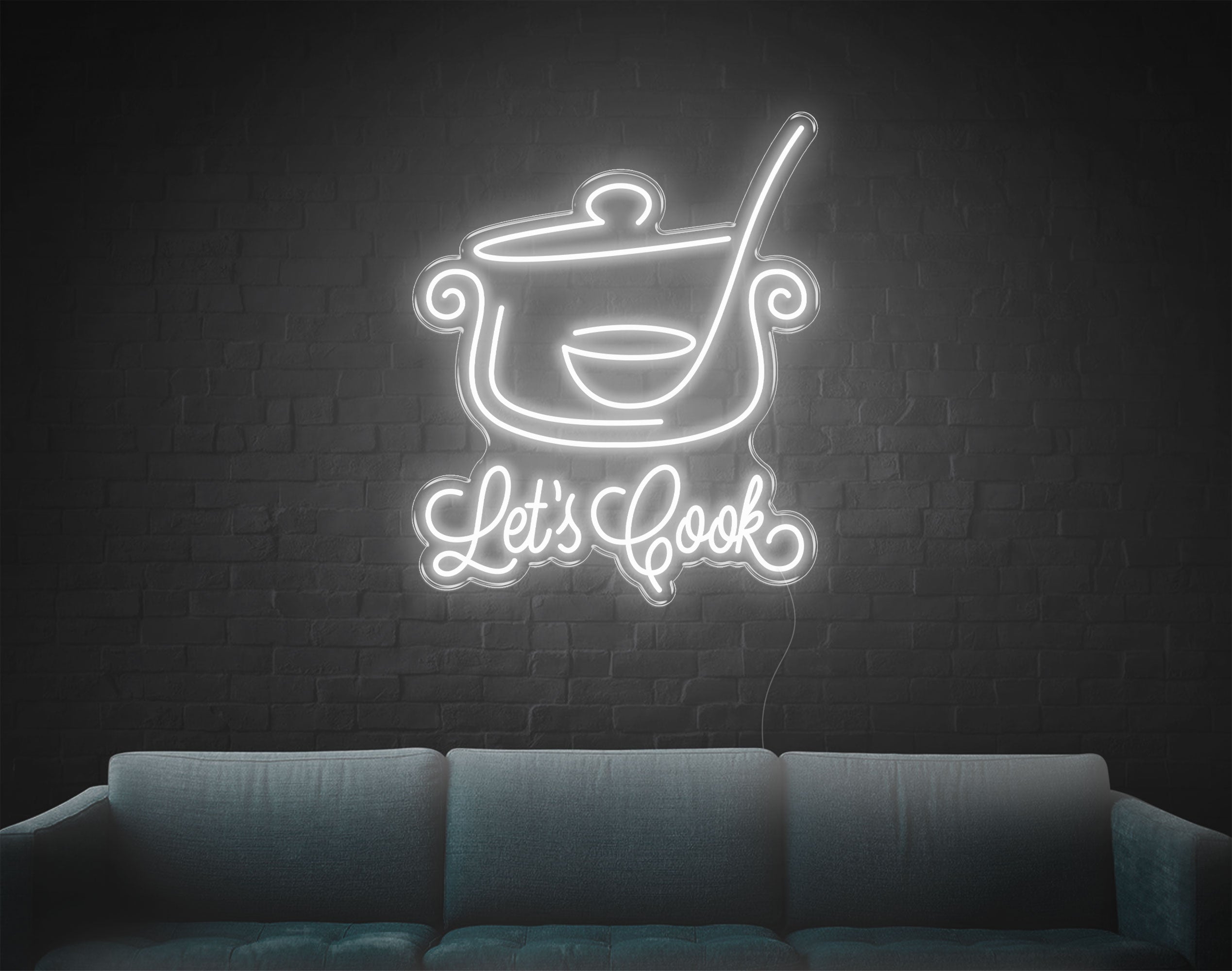 Lets Cook LED Neon Sign