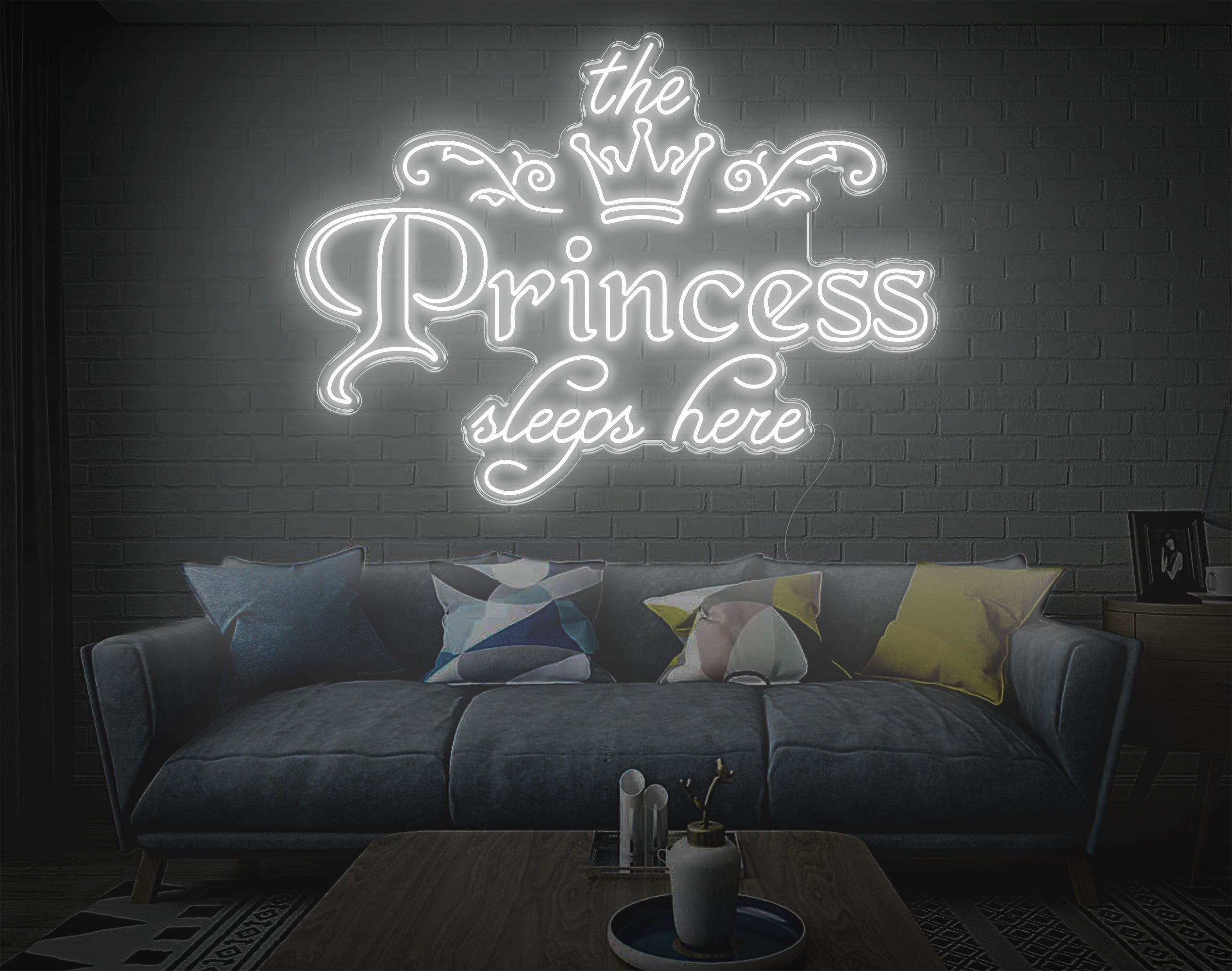 The Princess Sleeps Here LED Neon Sign