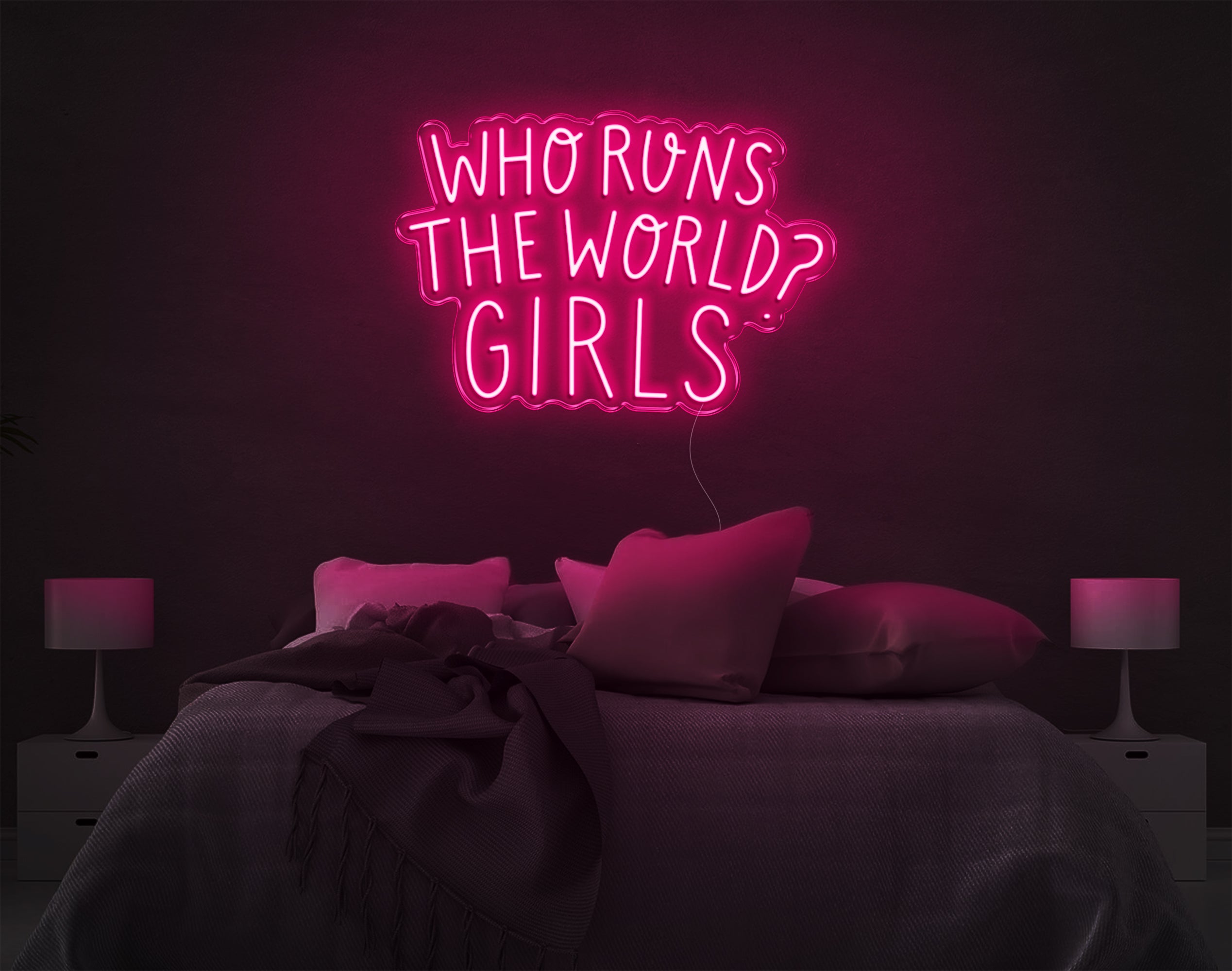 Who Runs The World Girls LED Neon Sign