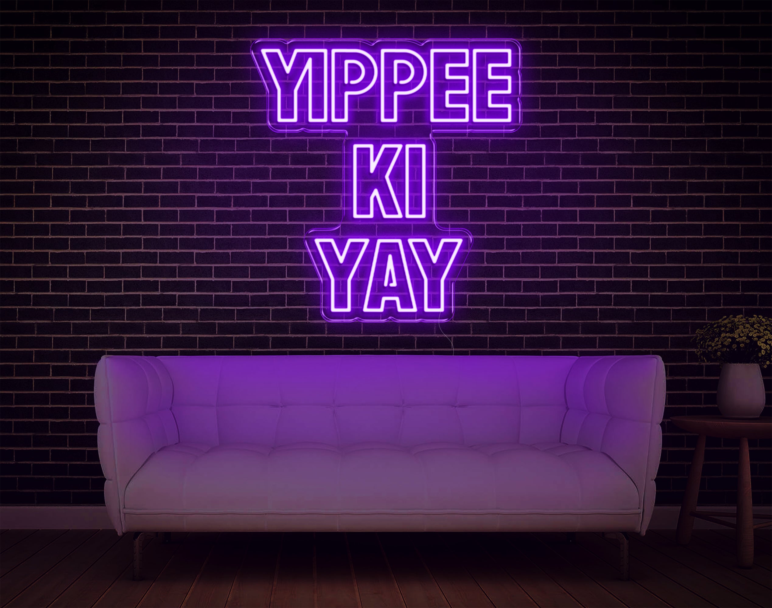 Yippee Ki Yay LED Neon Sign