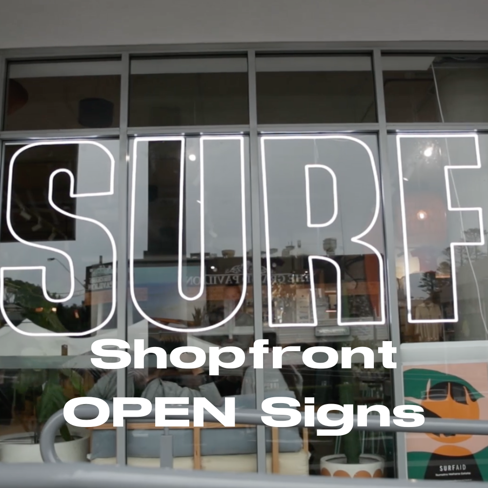 Open Shop Front LED Neon Signs